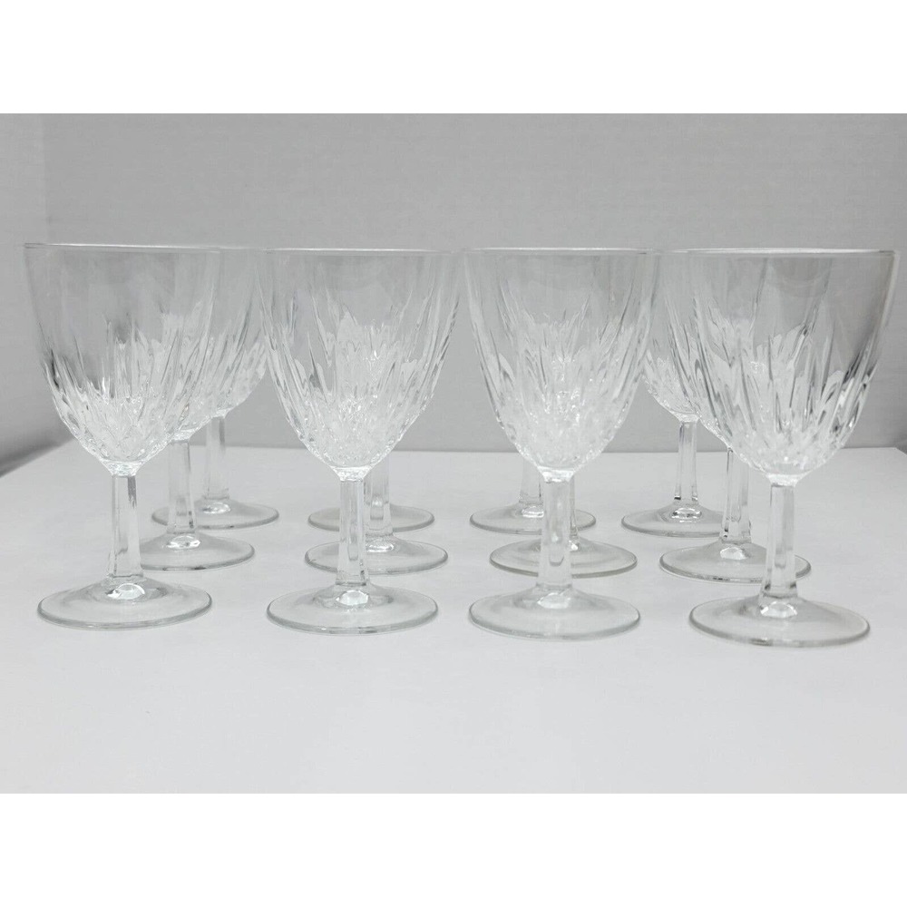 Lot Of 12 Diamant by CRISTAL D'ARQUES-DURAND Wine Glasses
